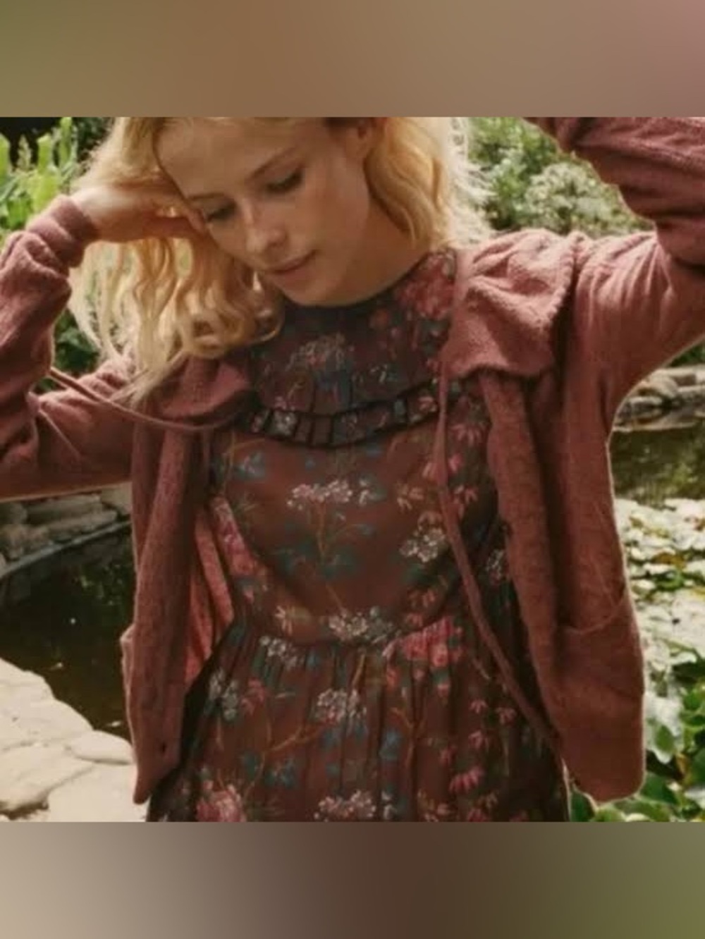 Dôen Aster Dress Bordeaux Winter Floral XS - Picture 5 of 17